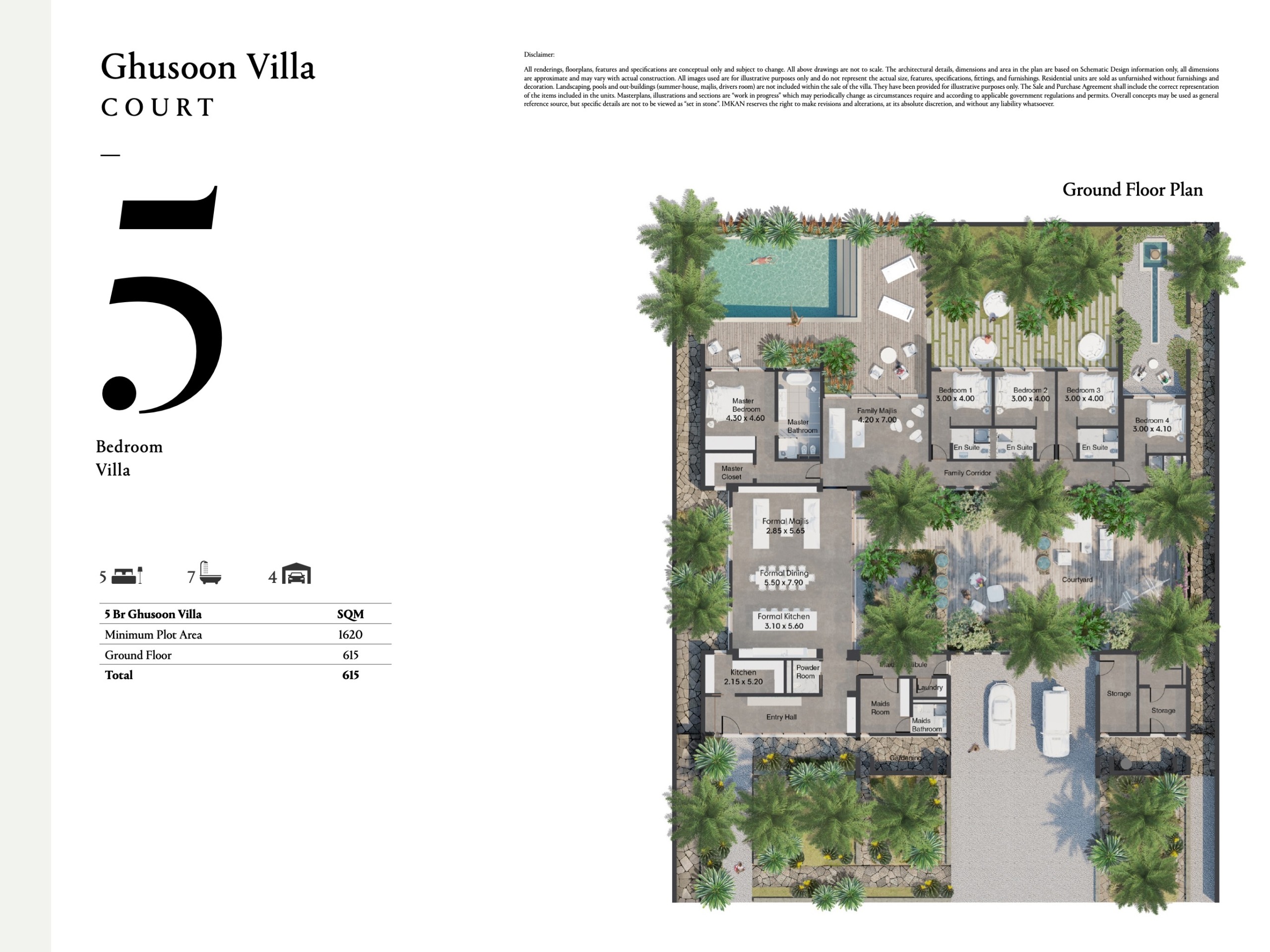 Al Jurf Villas 5 Bedroom Floor Plan