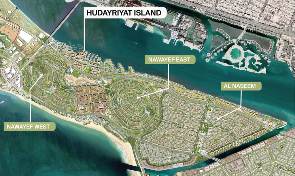 Al Naseem Villas at Hudayriat Island Master Plan